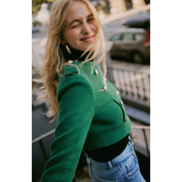 ZARA textured weave jacket - Picture 7 of 14